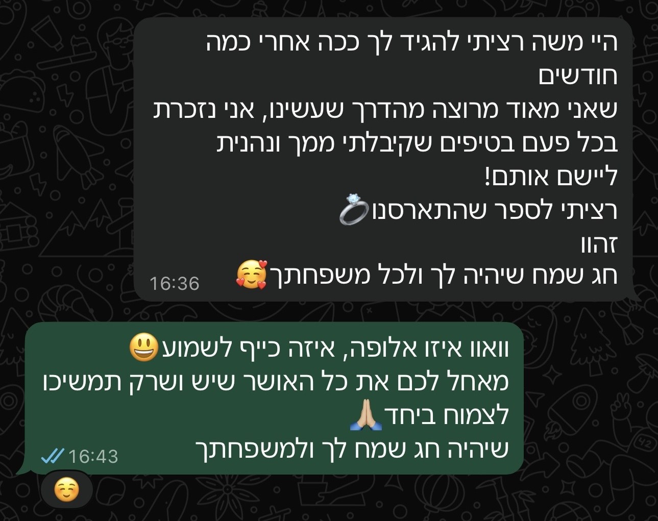 המלצה על הליווי האישי